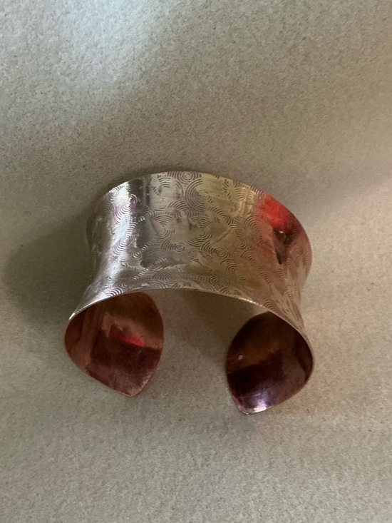Jewelry - Handcrafted Copper Cuff Bracelet - Wide Open Bangle